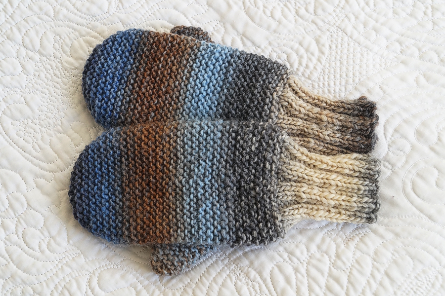 wełniane rękawiczki cieniowane kolorowe prezent mikołajki sjena